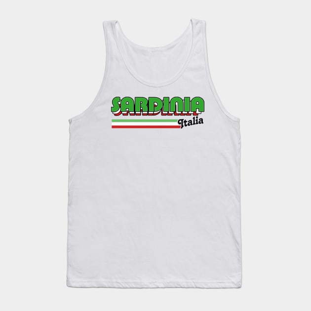 Sardinia // Original Retro Italia Region Design Tank Top by DankFutura